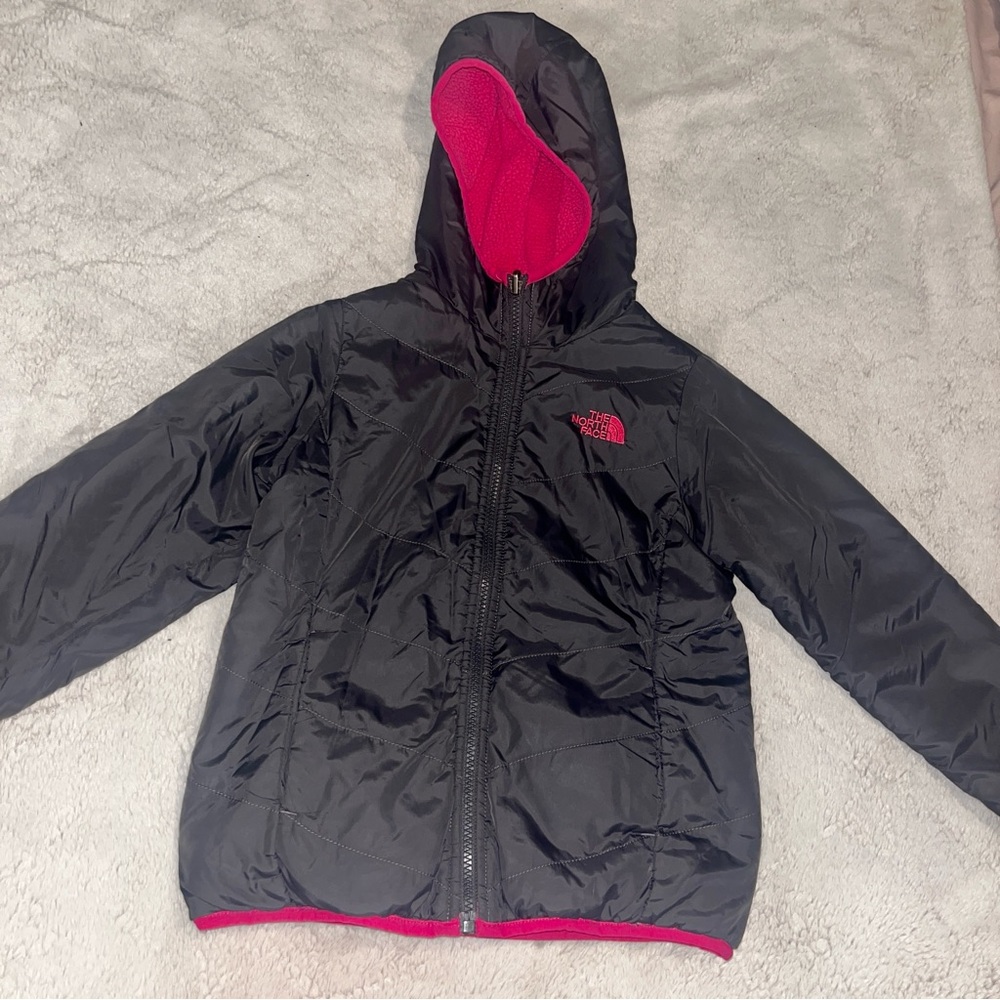 Kids Reversible North face Coat Size L